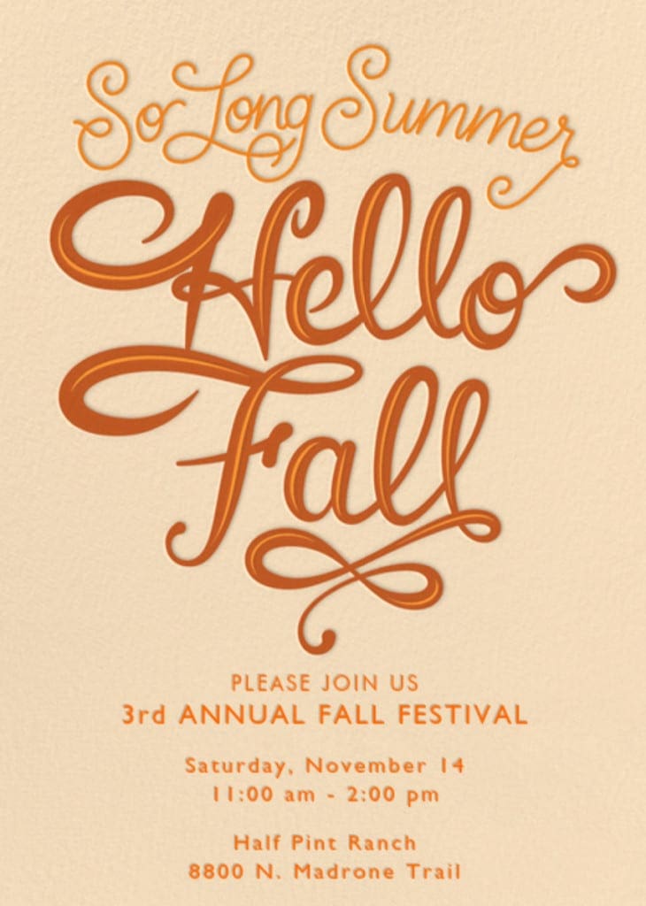 3rd Annual Fall Festival