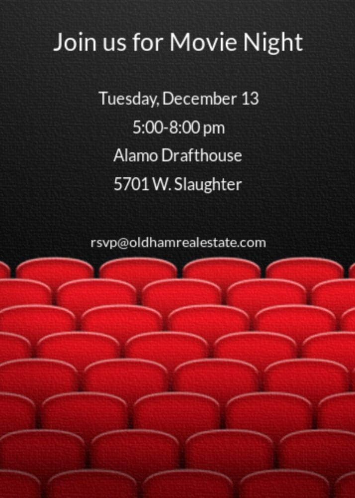 VIP Movie Night 12/13/16 @Alamo Slaughter